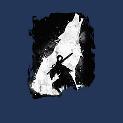 Свитшот хлопковый мужской DARK SOULS ТЁМНЫЕ ДУШИ, цвет: тёмно-синий — фото 2