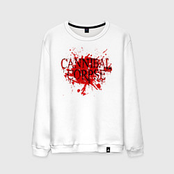 Свитшот хлопковый мужской Cannibal Corpse, цвет: белый