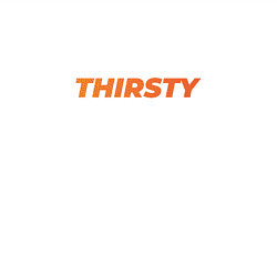 Свитшот хлопковый мужской THIRSTY Жаждущий, цвет: белый — фото 2