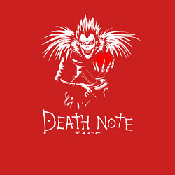 Свитшот хлопковый мужской DEATH NOTE ТЕТРАДЬ СМЕРТИ, цвет: красный — фото 2