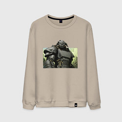 Свитшот хлопковый мужской Fallout x Skyrim, цвет: миндальный