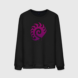 Мужской свитшот Zerg logo Purple