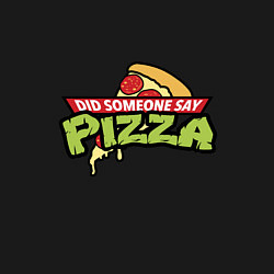 Свитшот хлопковый мужской Say Pizza, цвет: черный — фото 2