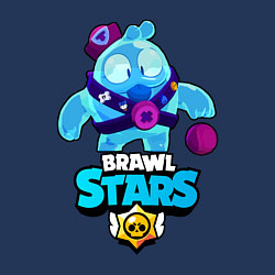 Свитшот хлопковый мужской Сквик Squeak Brawl Stars, цвет: тёмно-синий — фото 2