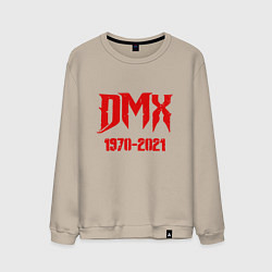 Свитшот хлопковый мужской DMX - Rest In Peace, цвет: миндальный