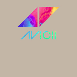 Свитшот хлопковый мужской AVICII RAIBOW, цвет: миндальный — фото 2