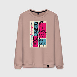 Свитшот хлопковый мужской Cowboy Bebop, цвет: пыльно-розовый