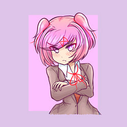 Свитшот хлопковый мужской Angry Natsuki, цвет: лаванда — фото 2