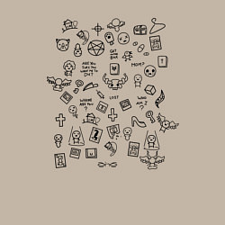 Свитшот хлопковый мужской THE BINDING OF ISAAC СТИКИ, цвет: миндальный — фото 2