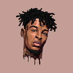 Свитшот хлопковый мужской 21 Savage, цвет: пыльно-розовый — фото 2