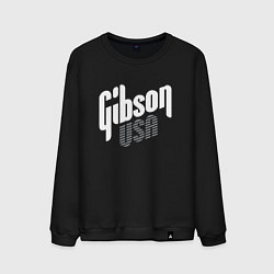 Свитшот хлопковый мужской GIBSON USA, цвет: черный