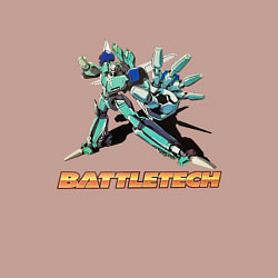 Свитшот хлопковый мужской Battletech Comics, цвет: пыльно-розовый — фото 2