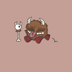 Свитшот хлопковый мужской Честер dont starve, цвет: пыльно-розовый — фото 2