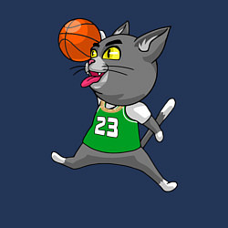 Свитшот хлопковый мужской Jordan Cat, цвет: тёмно-синий — фото 2