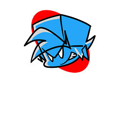 Свитшот хлопковый мужской Boyfriend Friday Night Funkin, цвет: белый — фото 2