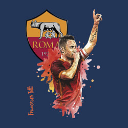 Свитшот хлопковый мужской Francesco Totti - Roma - Italy, цвет: тёмно-синий — фото 2