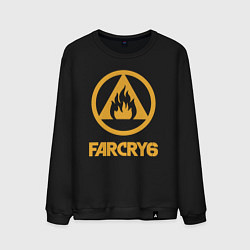 Свитшот хлопковый мужской FAR CRY 6 FIRE, цвет: черный