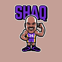 Свитшот хлопковый мужской Shaq, цвет: пыльно-розовый — фото 2