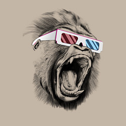 Свитшот хлопковый мужской Дикая горилла, цвет: миндальный — фото 2