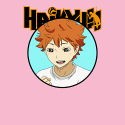 Свитшот хлопковый мужской Шоё Хината Haikyu!!, цвет: светло-розовый — фото 2