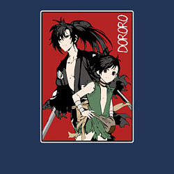 Свитшот хлопковый мужской Дороро Dororo, цвет: тёмно-синий — фото 2