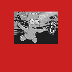 Свитшот хлопковый мужской Simpsons x Nirvana, цвет: красный — фото 2
