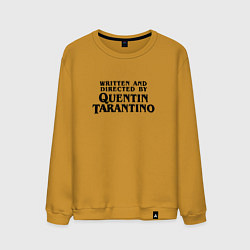 Свитшот хлопковый мужской Quentin Tarantino, цвет: горчичный