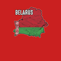 Свитшот хлопковый мужской Belarus Map, цвет: красный — фото 2