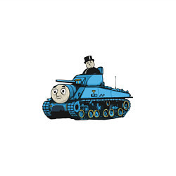 Свитшот хлопковый мужской Thomas The Tank, цвет: белый — фото 2