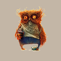 Свитшот хлопковый мужской Замученный уставший, цвет: миндальный — фото 2