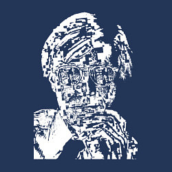 Свитшот хлопковый мужской Andy Warhol, self-portrait, цвет: тёмно-синий — фото 2