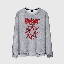 Свитшот хлопковый мужской Slipknot Slip Goats Art, цвет: меланж