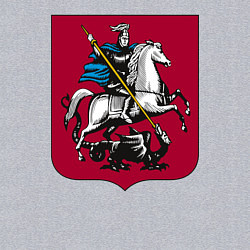 Свитшот хлопковый мужской Георгий Победоносец - Герб, цвет: меланж — фото 2