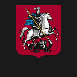 Свитшот хлопковый мужской Георгий Победоносец - Герб, цвет: черный — фото 2