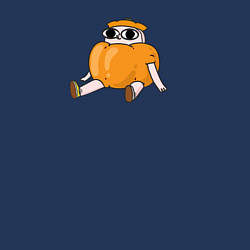 Свитшот хлопковый мужской Человек тыква, цвет: тёмно-синий — фото 2