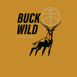 Свитшот хлопковый мужской Buck Wild, цвет: горчичный — фото 2