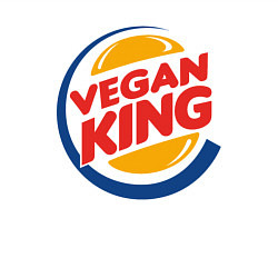 Свитшот хлопковый мужской Vegan King, цвет: белый — фото 2