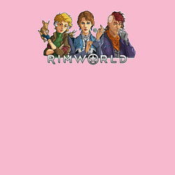 Свитшот хлопковый мужской RimWorld персонажи, цвет: светло-розовый — фото 2