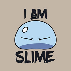 Свитшот хлопковый мужской I AM SLIME, Я СЛИЗЬ, цвет: миндальный — фото 2