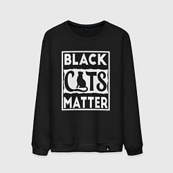 Мужской свитшот Black Cats Matter