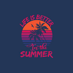 Свитшот хлопковый мужской Better summer Лучшее Лето!, цвет: тёмно-синий — фото 2