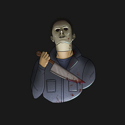 Свитшот хлопковый мужской Майкл Dead by daylight, цвет: черный — фото 2