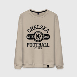 Свитшот хлопковый мужской Chelsea Football Club, цвет: миндальный