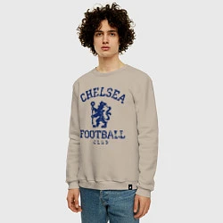 Свитшот хлопковый мужской Chelsea FC: Lion, цвет: миндальный — фото 2