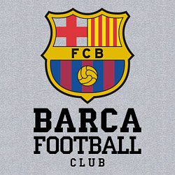 Свитшот хлопковый мужской Barcelona Football Club, цвет: меланж — фото 2