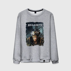 Свитшот хлопковый мужской Megadeth Poster Z, цвет: меланж