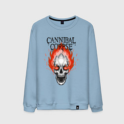 Свитшот хлопковый мужской Cannibal Corpse Труп Каннибала Z, цвет: мягкое небо