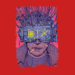 Свитшот хлопковый мужской CYBERPUNK 2077 КИБЕРПАНК Z, цвет: красный — фото 2