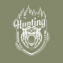 Свитшот хлопковый мужской Hunting, цвет: авокадо — фото 2
