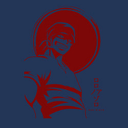 Свитшот хлопковый мужской Ророноа Зоро One Piece, цвет: тёмно-синий — фото 2